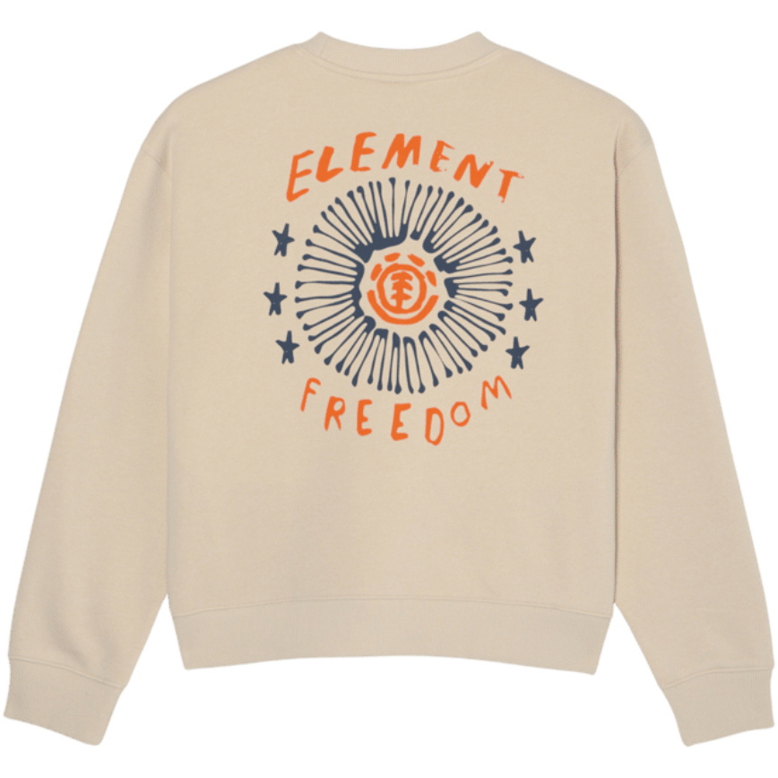 2026 Element Womens Dandelion Crew Sweatshirt ELJSF00137 - Oat Milk